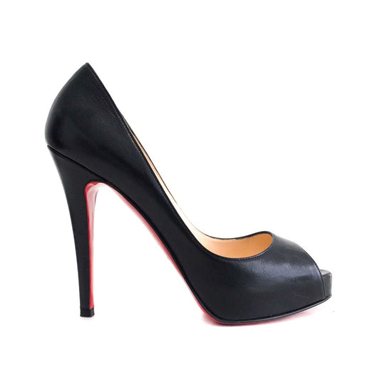 Sapato Peep toe Louboutin Preto Tam. 36,5