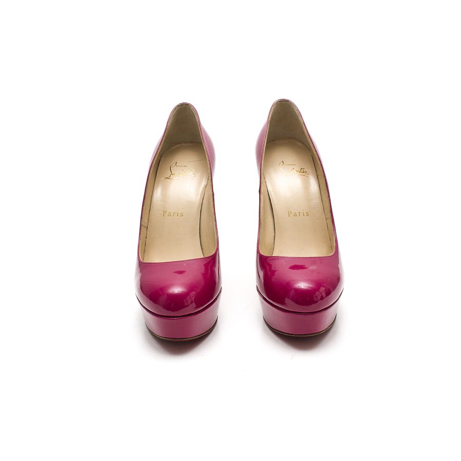 Scarpin Louboutin Verniz Pink Tam. 37,5