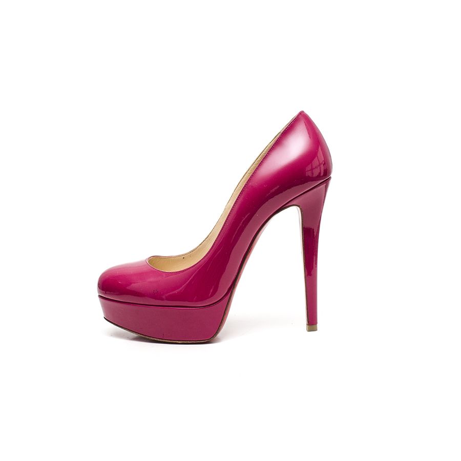 Scarpin Louboutin Verniz Pink Tam. 37,5