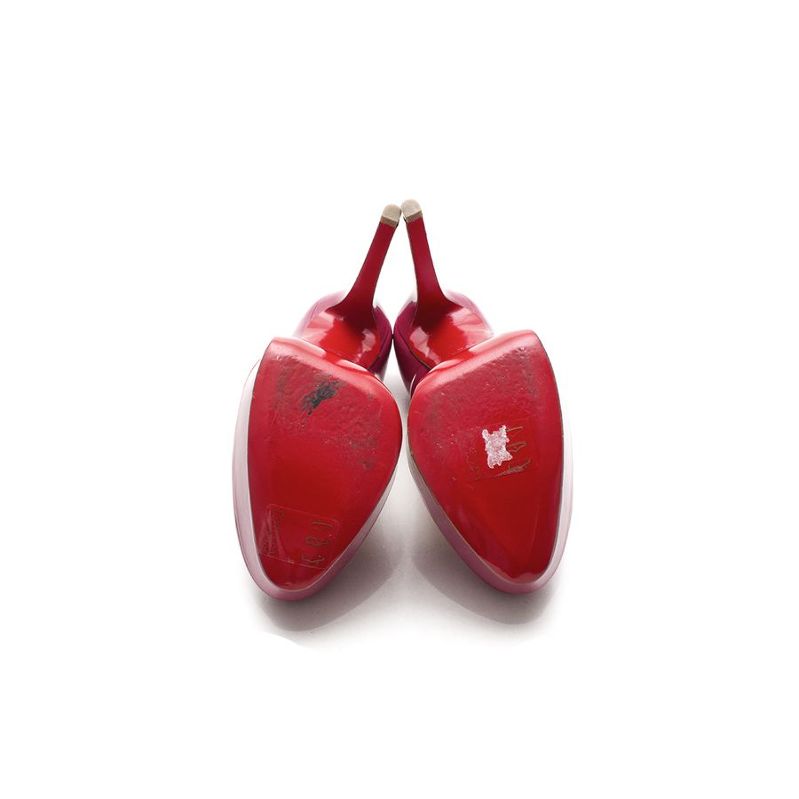 Scarpin Louboutin Verniz Pink Tam. 37,5