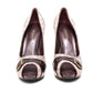 Sapato Peep Toe Louis Vuitton Vinho Tam. 40