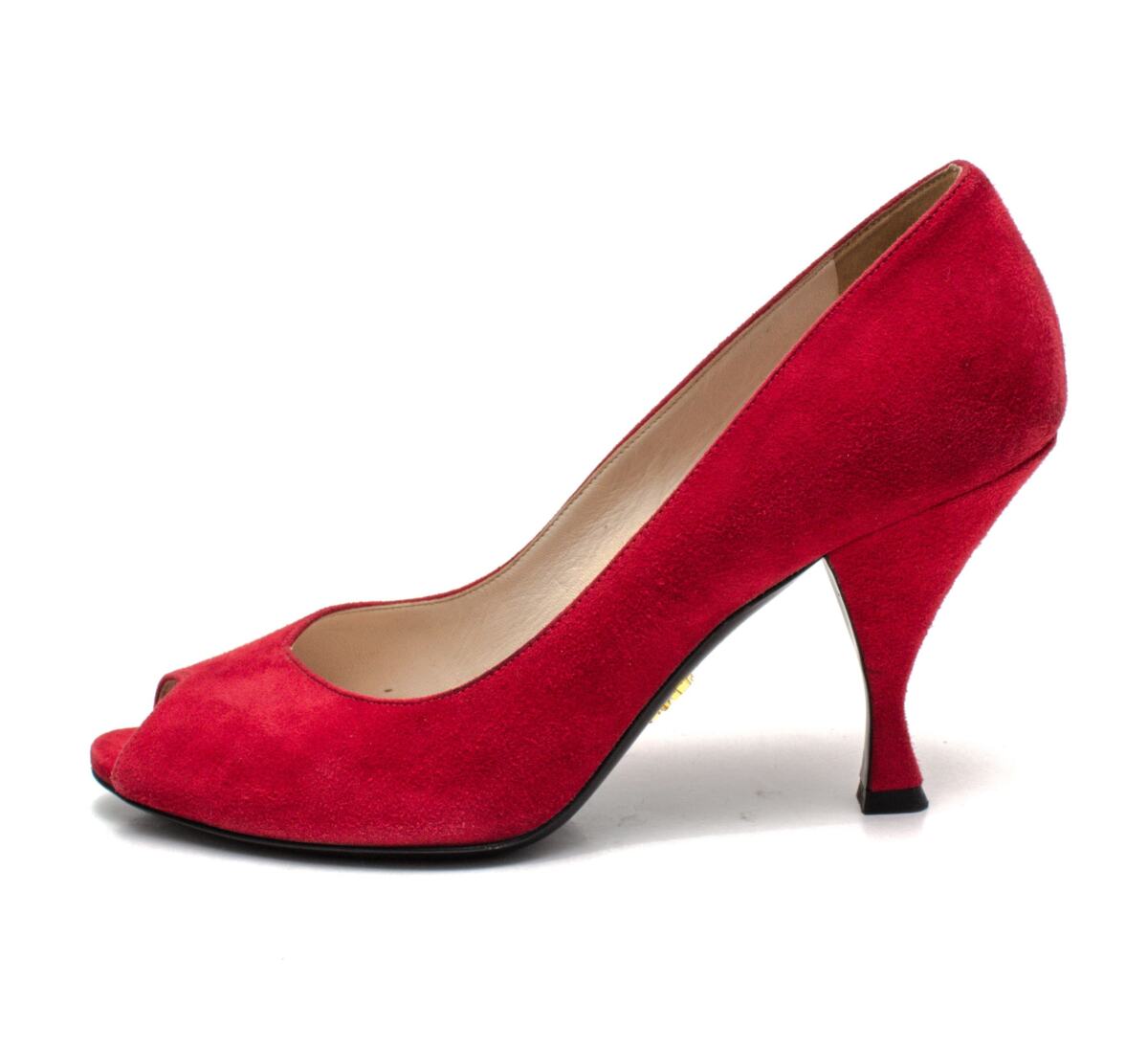 Sapato Prada Vermelho Camurça Tam. 39