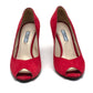 Sapato Prada Vermelho Camurça Tam. 39