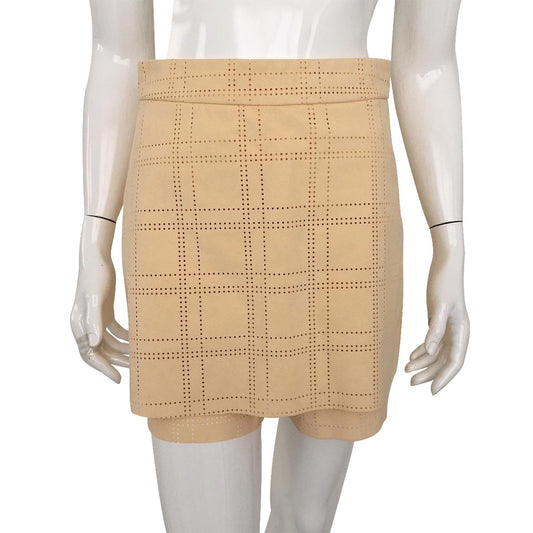 Shorts Paula Raia Creme Suede Tam. 38