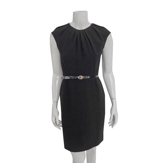 Vestido Carolina Herrera Preto com Cinto Tam. 38 Br