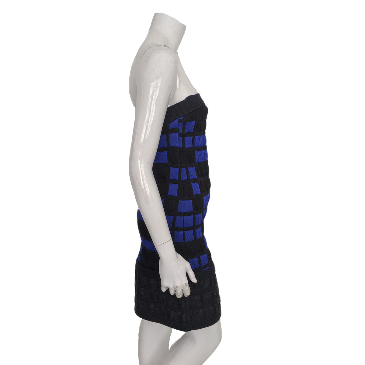 Vestido Chanel Lapis Preta e Azul TAM. 36