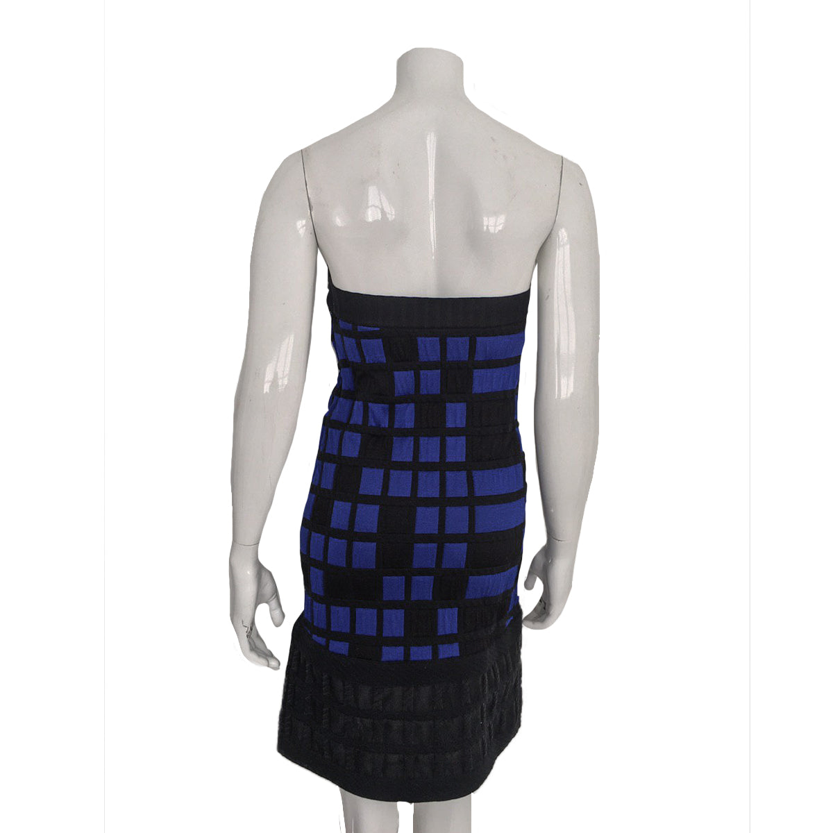 Vestido Chanel Lapis Preta e Azul TAM. 36