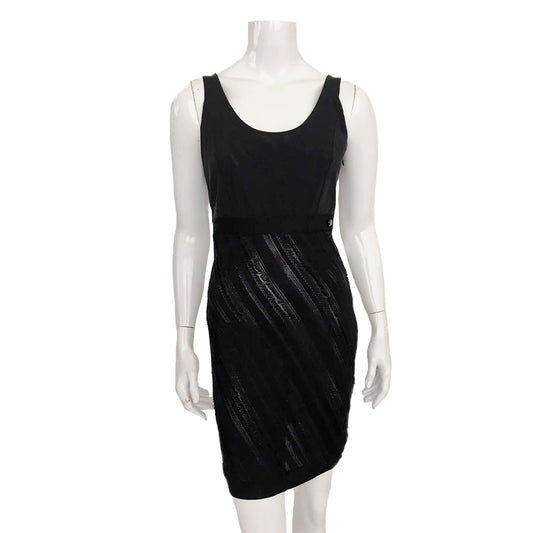 Vestido Chanel Preto Malha Tam. 38