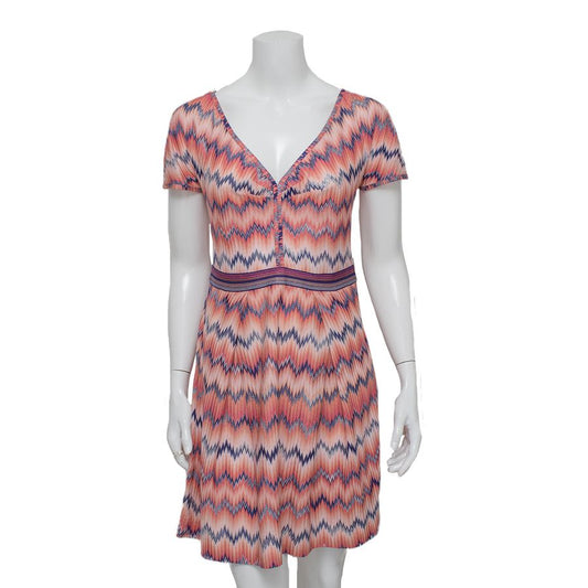 Vestido Missoni Rosa e Azul Tam. 44