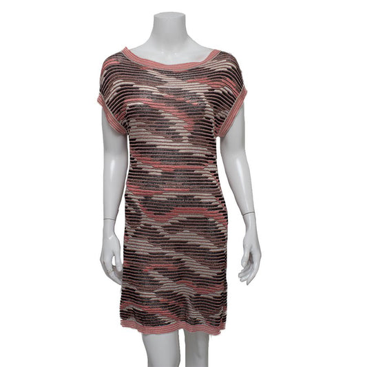 Vestido Missoni Rosa e Preto Tam. 46 Br