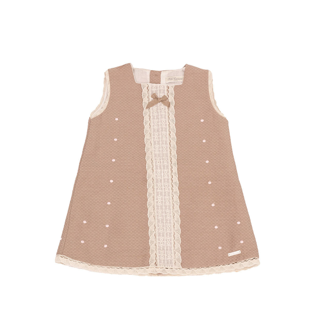 Vestido pili carrera Bege Tam. 12 meses
