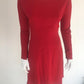 Vestido Gucci vermelho com etiqueta tam 40