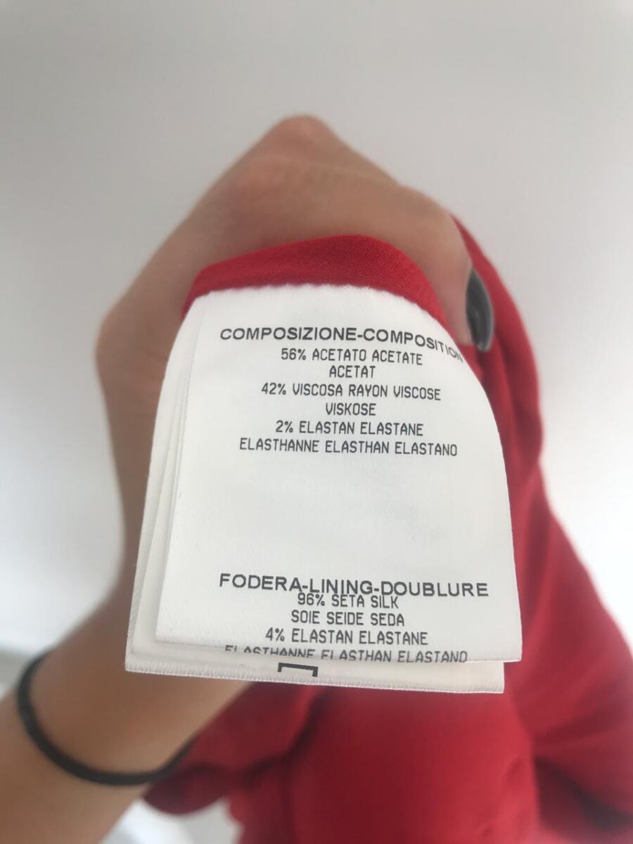 Vestido Gucci vermelho com etiqueta tam 40
