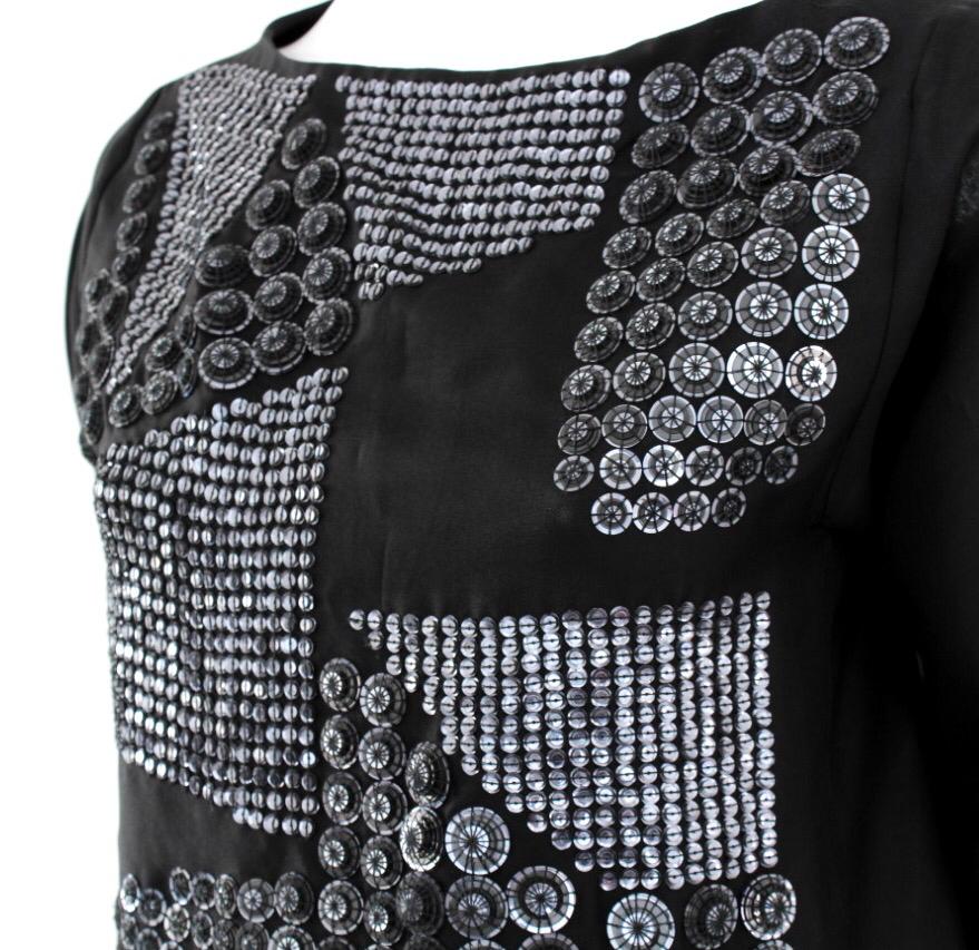 Vestido Missoni Brilhos Preto Tam 38