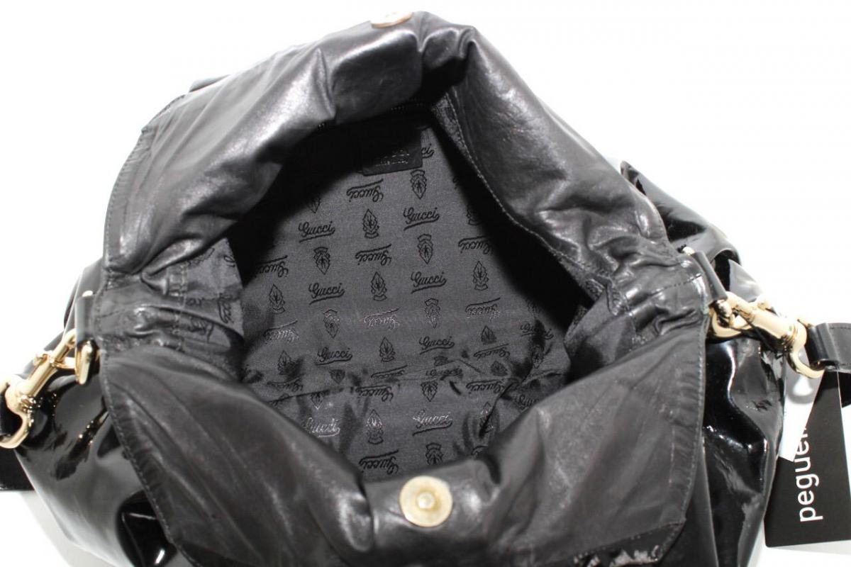 Bolsa Gucci Preta Verniz